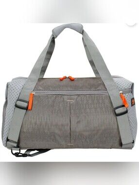 Athletic Works Unisex Duffle Gym Bag, Gray